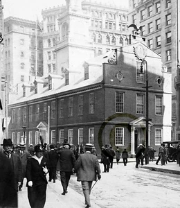 Altes State House aus der Court Street, Boston, Mass., ©1914 - Bild 1 von 1