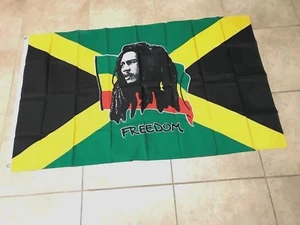 BOB MARLEY FREEDOM 3' X 5' FUSS FLAGGE BANNER NEU - Bild 1 von 1