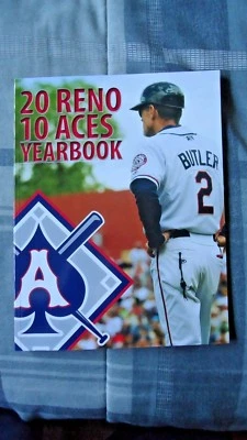 2010 Reno Aces Yearbook Arizona Diamondbacks Brett Butler Rick Burleson - Image 1 of 4