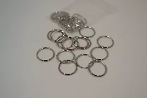 Key Ring - 1" - Nickel Plated - Pack of 100 (F41) - Picture 1 of 1
