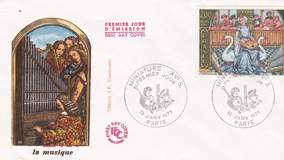 France 1979 FDC Dolls House Miniature On The Music yt - Image 1 of 1