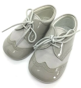 De Osu baby shoe US 4 EURO 20 grey patent leather - Picture 1 of 6