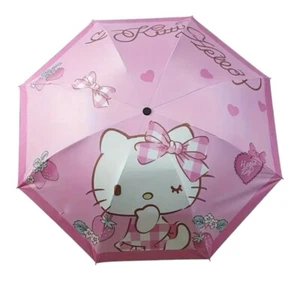 NWT Whimsical Sanrio Cartoon Character Folding Umbrella Hello Kitty - Picture 1 of 4