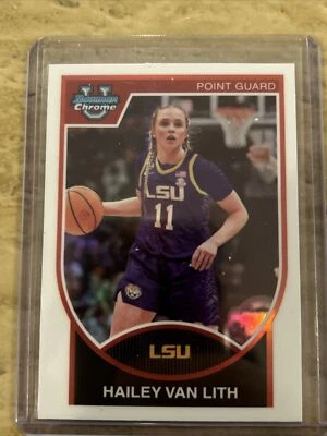 2023-24 Bowman Chrome U HAILEY VAN LITH 07 X Refractor LSU 07b-26 - Image 1 of 2