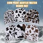 Cow Print Acrylic Watch Hat Beanie Warm Winter Knit Women-- Men Cap New O0m1