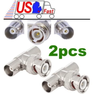 2 Shure, Sennheiser, BNC Antennensplitter/Y/T Stecker ~ Dual Buchse Adapter Stecker - Bild 1 von 1