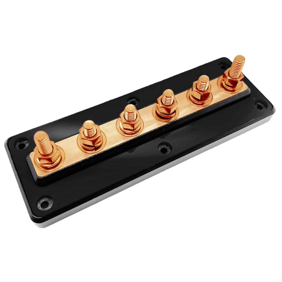 STEVE MEADE DESIGNS SMD UB-6 6 Spot Distribution Block with Oxygen-free Copper Hardware
