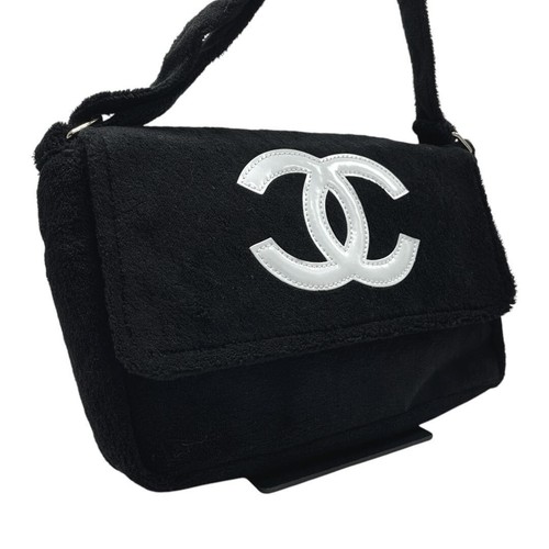 Borse Chanel Precisione Novità Terry Panno Messenger Spalla Nero CoCo Mark