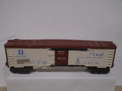 1954-6 VINTAGE LIONEL O GAUGE #6672 SANTA FE REFRIGERATOR CAR - Image 1 of 4