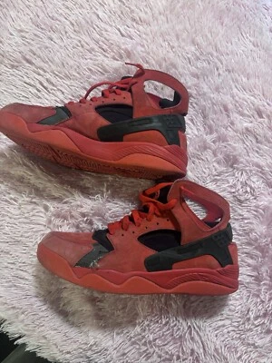 Nike Air Flight Huarache Red Rare Sz 11 Men’s High - Image 1 of 4