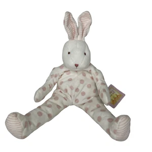 BUNNIES BY THE BAY CARROTS PINK POLKA DOTS BUNNY RABBIT PLUSH LOVEY TOY NWT NEW - Picture 1 of 10