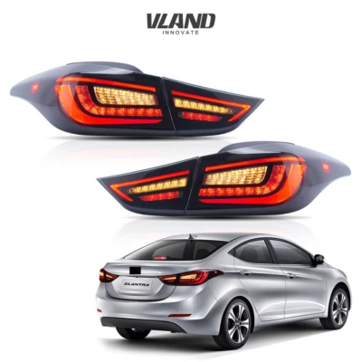 Juego de 1 luces traseras LED para Hyundai Elantra 2011-2015 luces traseras luces secuenciales Foto 1 de 4