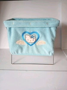 Rare Sanrio Hello Kitty Blue baby kids boy girl vintage Nursery Clothes Hamper - Picture 1 of 12