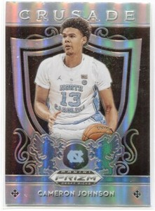Cameron Johnson 2019 Panini Prizm Draft Picks Crusade #32 Tar Heels Nets