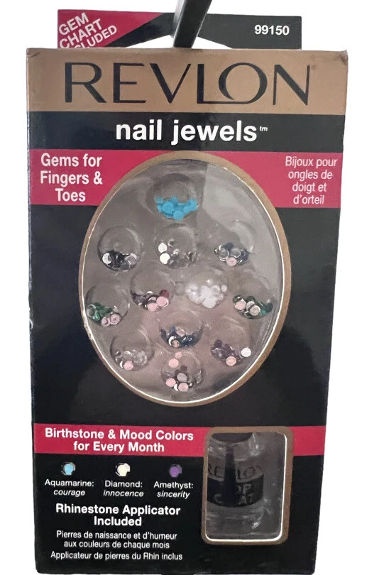 Revlon NailJewels Glue-On Artificial Nails Jewels with Glue – Birthstone & Mood - Image 1 of 2