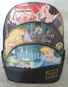 NWT - Disney Parks - Princess Trio - Mini Backpack - Snow - Cinderella - Aurora - Picture 1 of 4