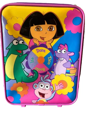 Maleta de colección Nickelodeon Dora la Exploradora 16" equipaje bolsa rodante niños Foto 1 de 4