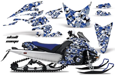Snowmobile Graphic Decals Stickers For Yamaha FX Nytro 08-14 SKULLCAMO U - Image 1 of 2