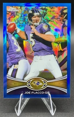 Topps 2012 cromo refractor azul Joe Flacco 58/199 #165 Foto 1 de 2