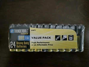 Thunderbolt/Magnun 24 Pack Alkaline Batteries 1.5 Volt. AAA - Picture 1 of 2