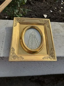 Thin Water Gilded Oval Wooden Painting Miniature Frame - Picture 1 of 10
