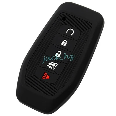 Silicone 5 Button Car Key Fob Case Cover Holder For 2025-2026 Infiniti QX60 QX80 - Image 1 of 4