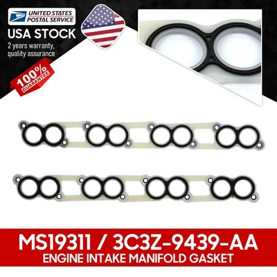 For 2004-2010 Ford E-350 Super Duty 6.0L Intake Gasket 2x Set OEM 3C3Z-9439-AA - Изображение 1 из 4