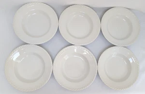 Ralph Lauren Clearwater Wedgewood England Rimed Soup Bowl Set of 6 England - Picture 1 of 7