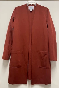 CAROLINA BELLE Jacke - Rost Nylon/Rayon Strick Open Style, Taschen, XS - fällt groß aus - Bild 1 von 7