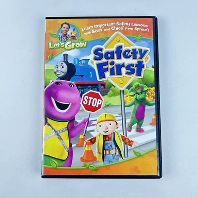 Thomas, Barney & Bob the Builder Lets Grow: Safety First DVD Sprout Sean & Chica - Image 1 of 4