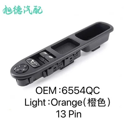 Interruptor elevalunas cristal citroen logo 207 aplicable volante izquierdo Foto 1 de 4