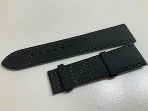 ECHTES PATEK PHILIPPE 21 x 18 SCHWARZ GENARBTES LEDER ARMBAND FÜR PILOTENSCHNALLE - Bild 1 von 5