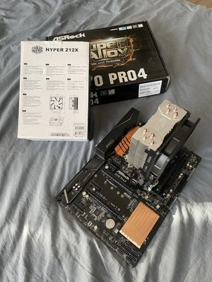 intel Core i5-6600k @3.5GHz 16gb DDR4 ASRock Z170 Pro4 Hyper 212 X Gaming Bundle - Image 1 of 2