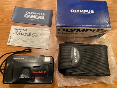 Rare boxed Vintage Olympus Shoot & Go R fixed focus 35mm film camera. - Image 1 of 3