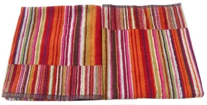 MISSONI HOME ZWEI HANDTÜCHER BAUMWOLLE Vintage 70x115cm FIZZ T59 - Bild 1 von 6