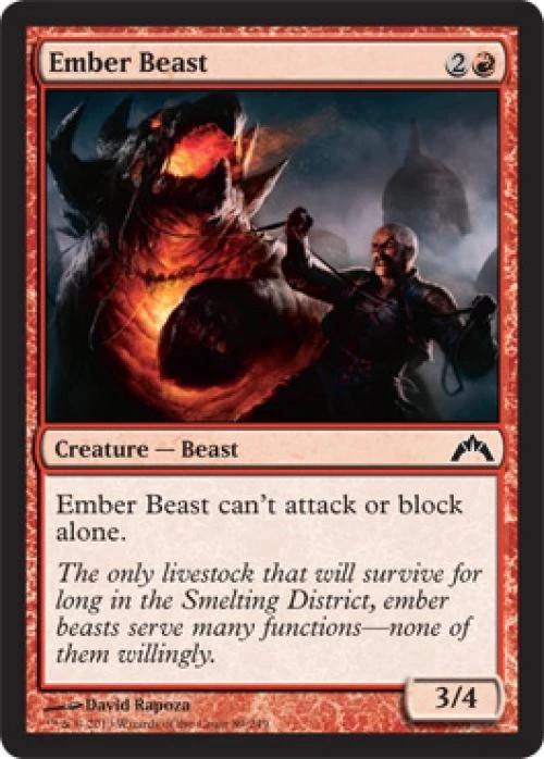 Ember Beast -Foil Medium Play MTG Gatecrash - Image 1 of 1