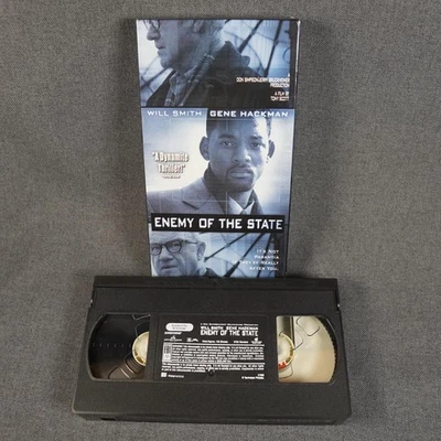 Enemy Of The State VHS Tape 1998 Will Smith Gene Hackman Touchstone Home Video - Image 1 of 4