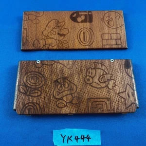 ◇YK444 New Nintendo 3DS Hard Kisekae Cover Plates No.024 Mario Monogram Wood - Picture 1 of 6