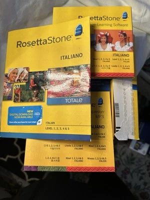 Rosetta Stone ITALIANO Level 1-5 CD edition version four inbox - Image 1 of 4