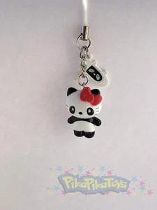 Sanrio Hello Kitty Panda Maskottchen Figur Bettelarmband - weiß Panda Kätzchen - Bild 1 von 1