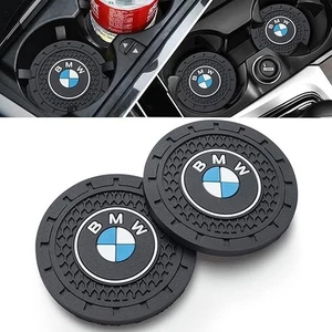 2 PIEZAS BMW Portavasos Coche Posavasos Antideslizante Compatible Nuevo Lujo Reino Unido - Imagen 1 de 6