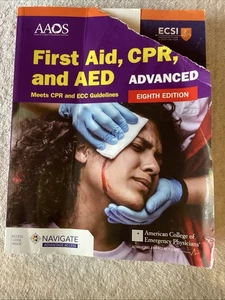 AAOS First Aid , CPR, And AED Advanced 8th Edition With Access Code E2B - Picture 1 of 3