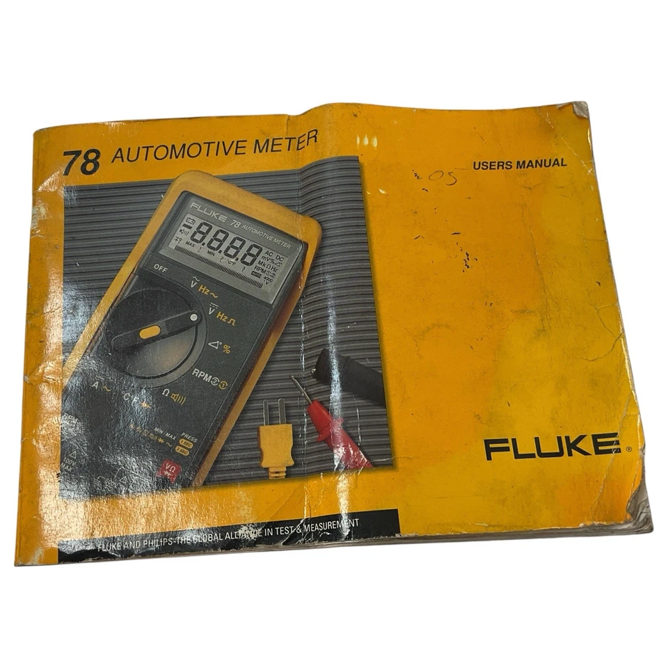 Medidor automotriz Fluke 87 manual de usuario buen estado usado - vendedor de EE. UU. Foto 1 de 4