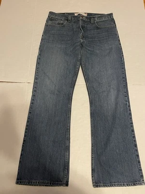 Jeans Levis 527 Para Hombre 33x32 Corte Bota Baja De Colección Y2K Azul Vaquero Western Grunge Foto 1 de 4