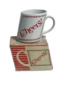 Vintage Papel Coffee Mug Slants Cheers With Box 12oz - Picture 1 of 11