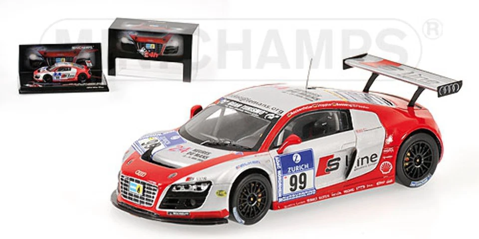 Minichamps 437091999 AUDI R8 LMS FASSLER ROCKENFELLER 24H NURBURGRING 2009 1:43 - Image 1 of 1
