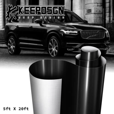 For Volvo Car Paint Protection Vinyl Wrap Film Sticker Decal Sheet Roll Gloss BK - Imagem 1 de 4