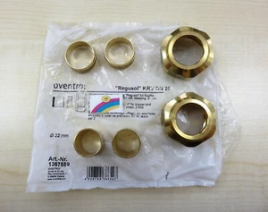 2 Stück Oventrop Regusol Klemmringverschraubung 22 mm Messing 1367589 Neu - Bild 1 von 1