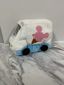 Furgone Gelato Micro Tsum Tsum 12 cm Alto 17 cm Lungo Peluche Giocattolo Morbido Disney - Foto 1 di 10
