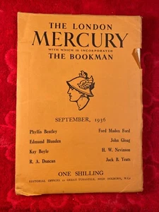 The London Mercury (Inc the Bookman)-September 1936 Volume XXXIV-No 203 - Foto 1 di 3